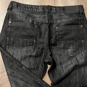 International Concepts, Mens, black, 34 x 30, slim straight fit jeans